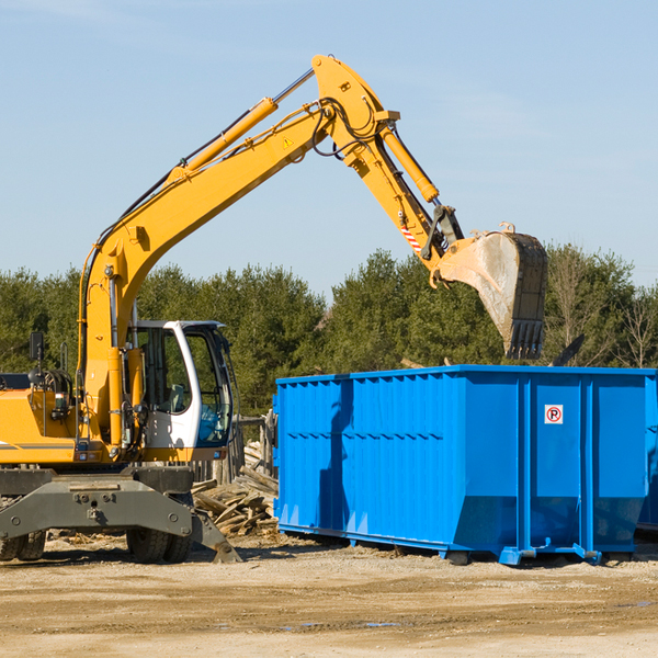 are there any restrictions on where a residential dumpster can be placed in Taliaferro County GA